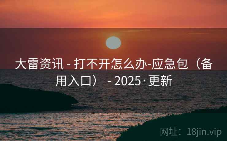 大雷资讯 - 打不开怎么办-应急包（备用入口） - 2025·更新