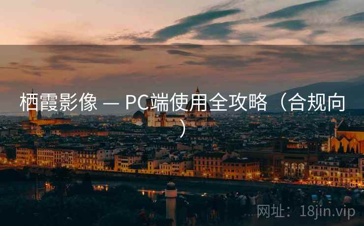 栖霞影像 — PC端使用全攻略（合规向）