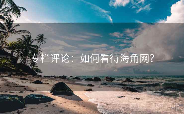 专栏评论：如何看待海角网？