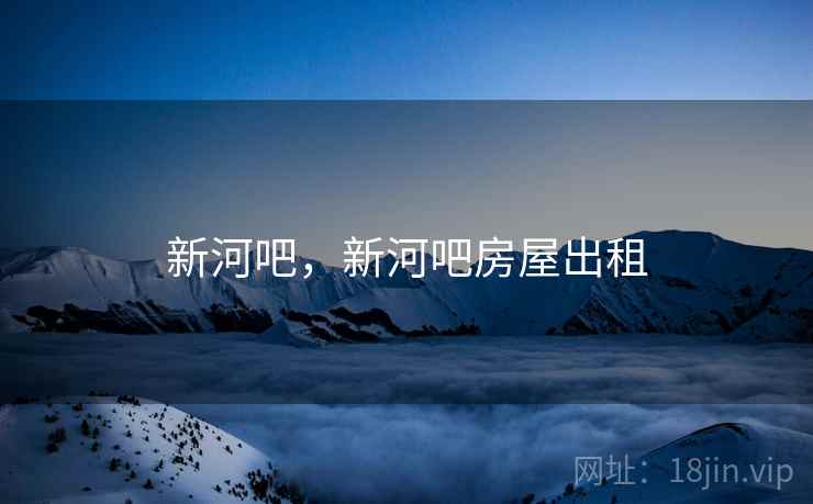 新河吧，新河吧房屋出租